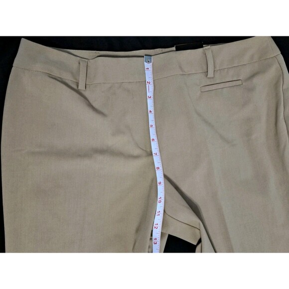 George Women’s Khaki Core Stretch Dress Pants NWT Size 12 Petite - Picture 4 of 12